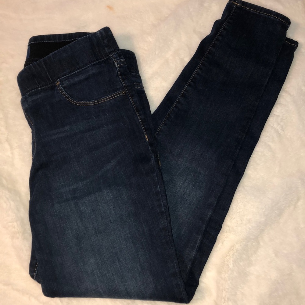 High waisted skinny jeans